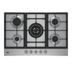 PLAQUE DE CUISSON BEKO ENCASTRABLE 5FEUX 90X60 A GAZ GRIS HIAW75225SL