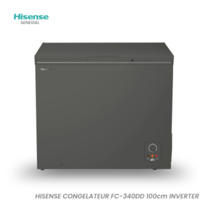 CONGELATEUR HISENSE HORIZONTAL INVERTER GRIS FC-340DD
