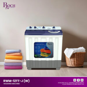MACHINE A LAVER ROCH 12KG SEMI AUTOMATIQUE RWM120TTJ(W)