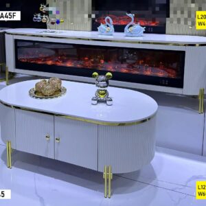 TABLE TELEVISEUR BEIGE 200X40 TVA45F + TABLE BASSE 120X60 A45