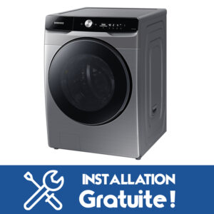 MACHINE A LAVER SAMSUNG 17KG/10KG SECHAGE FRONT LOAD GRIS WD17T6300GP/SP + INSTALLATION GRATUITE