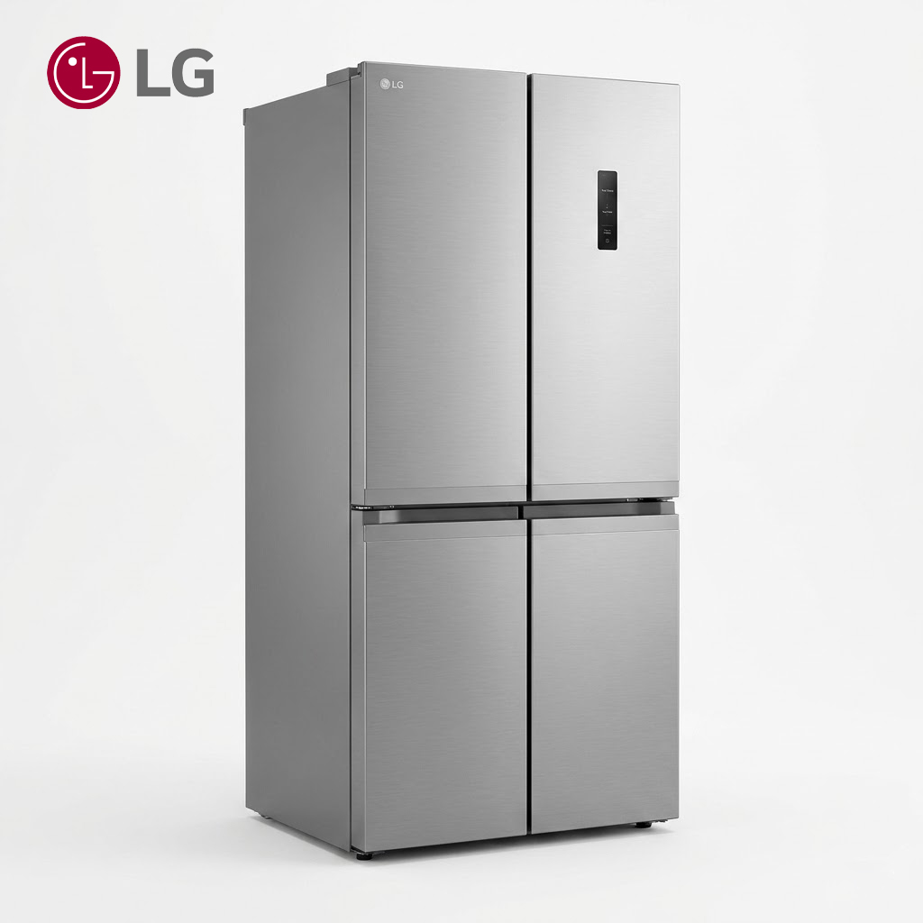69e62f5b912e0_lt.jpg REFRIGERATEUR LG SIDE BY SIDE 4PORTES 434LITRES INVERTER GRIS GCFB41FPLAM