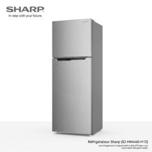 REFRIGERATEUR SHARP 2PORTES 430LITRES NOFROST GRIS SJ-H440-HS2
