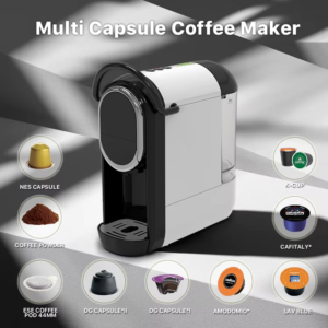 MACHINE A CAFE MAXIMUS 4 EN 1 CAPSULE NOIR BLANC SDDM-W542