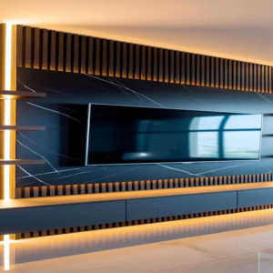TABLE TELEVISEUR NOIR CAFE TV201 200X400X360 MTR005