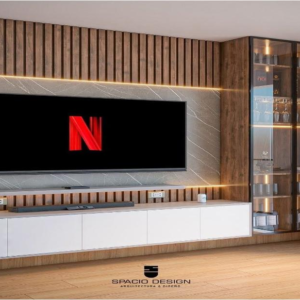 TABLE TELEVISEUR BLANC TV202 200X400X550 MTR006