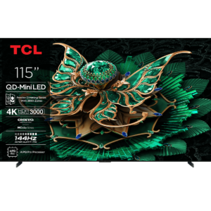 TELEVISEUR TCL 115'' SMART GOOGLE TV 4K + VOICE CONTROL 115C7K ZXM