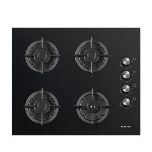 PLAQUE ENCASTRABLE KUMTEL 4FEUX 60X60 A GAZ NOIR KO-40TSHDF