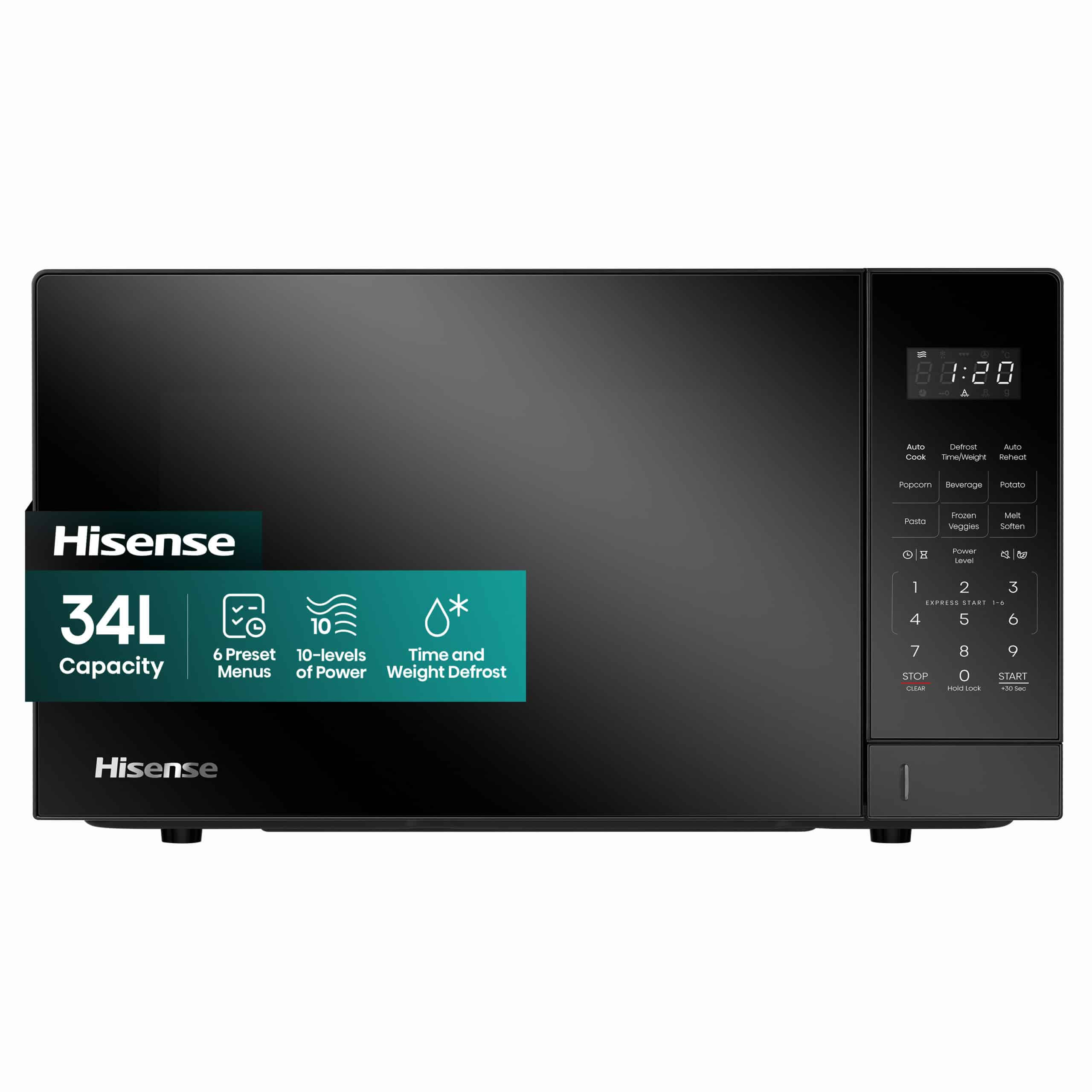 6a36a3f8682b2_image_2026-06-20_143016269.png MICRO ONDE HISENSE 34LITRES AVEC GRILLE NOIR MATTE H34MOBS17