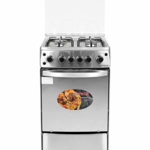 CUISINIERE ASTECH 4FEUX 50X50 A GAZ FULL OPTION INOX XA50GS