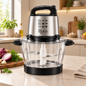 HACHOIRE A VIANDE ROCH 6LITRES ARGENT NOIR RFP750D
